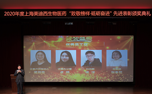 HJC黄金城平台2020年度优秀员工奖