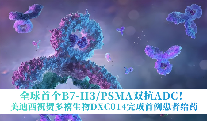 全球首个B7-H3/PSMA双抗ADC！HJC黄金城平台：囟囔顳XC014完成首例患者给药